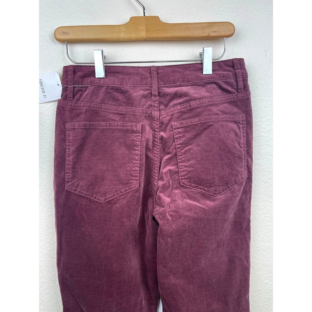 NWT Forever 21 Womens‎ Pants Sz M 70s Flare Velvet Festival Bell Bottom Stretchy - Picture 6 of 10